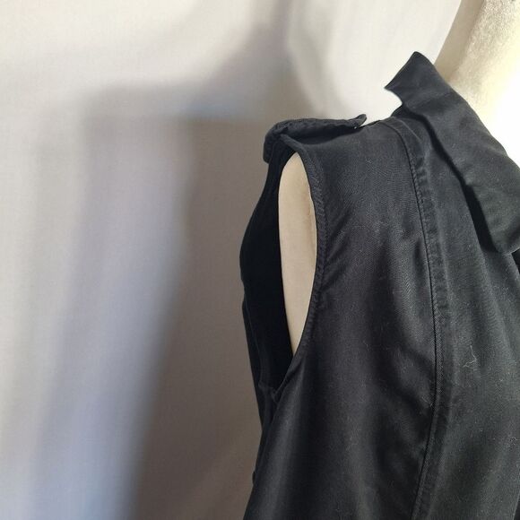 Philosophy Womens Black Sleeveless Duster Vest Open Front Long Casual Medium - Picture 3 of 10